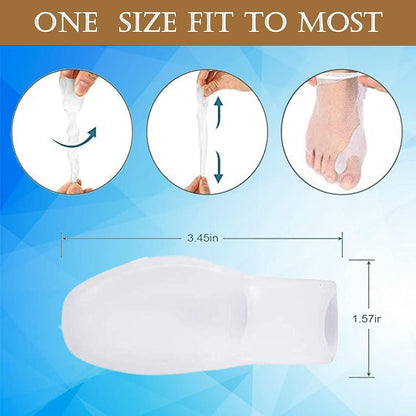 Silicone Toe Separator for Adults – Bunion Corrector Splint Kit for Toe Alignment & Pain Relief