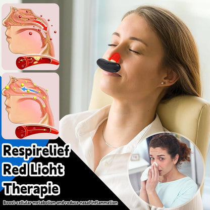 Respi-Relief Red Light Nasal Therapy Instrument - Nasal Congestion Relief & Sinus Treatment