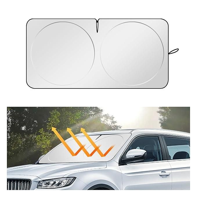 Folding Car Window Sunshade Cover – UV Protection & Heat Reduction