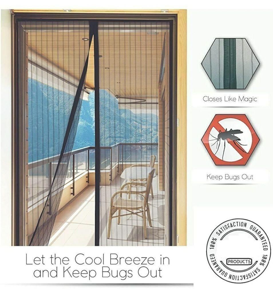 Mesh Door Curtain – Insect Protection & Fresh Air (Pack of 2)