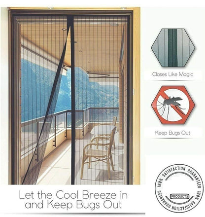 Mesh Door Curtain – Insect Protection & Fresh Air (Pack of 2)