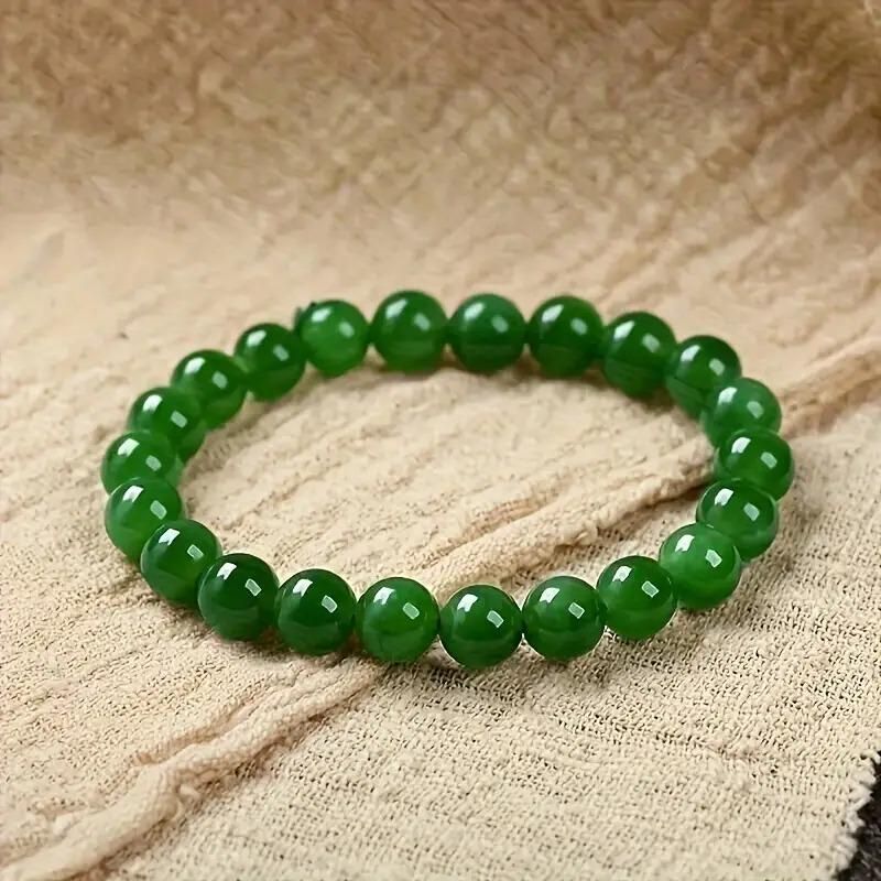 Embrace Elegance & Positive Energy with the Green Jade Bracelet (Pack of 2)