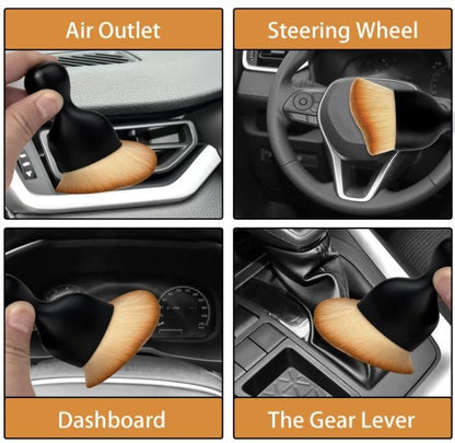 Car Interior Dust Brush – Soft Bristles for Dashboard & Vent Cleaning