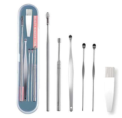 6-Piece Stainless Steel Ear Wax Removal Kit – Safe & Easy Ear Cleaning Tool Set