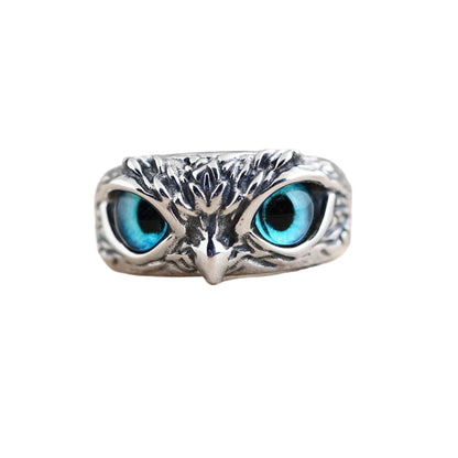 Elegant Silver-Plated Owl Ring for Women & Girls (Pack of 2) – Adjustable Fashion Jewelry