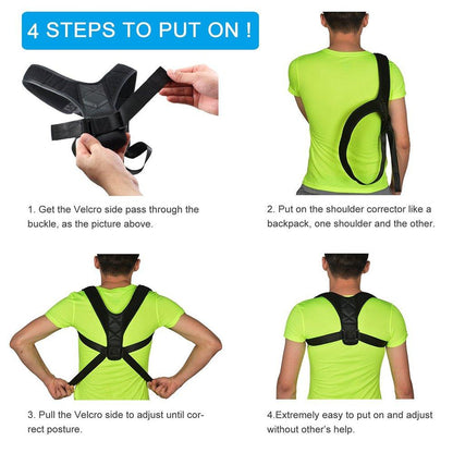 Unisex Shoulder Support Belt – Adjustable Compression Brace for Pain Relief & Posture Correction