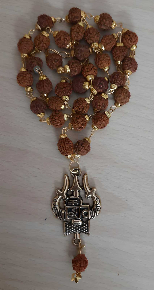 Latest Rudraksha Gold Plated Chain – Spiritual & Stylish Rudraksha Mala for Men