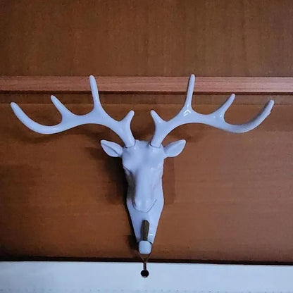 Self-Adhesive Deer Head Hanging Hook – No-Drill Wall Hooks (Pack of 2)