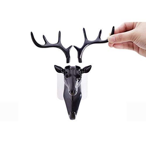 Self-Adhesive Deer Head Hanging Hook – No-Drill Wall Hooks (Pack of 2)