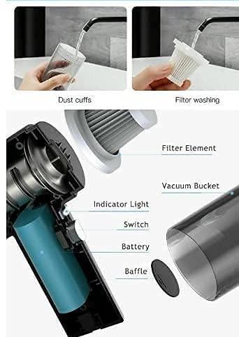 Portable Air Duster & Wireless Vacuum Cleaner – 2-in-1 Dust Removal Tool