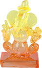 Twin Side Facing Ganesh Decorative Showpiece – Crystal Glass Idol (6 cm, Multicolor)