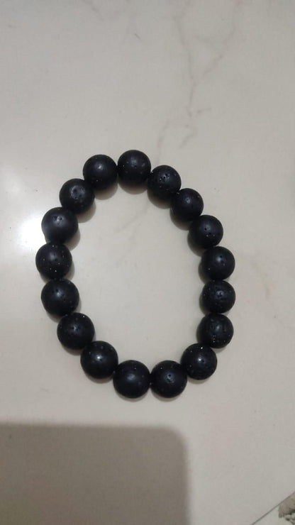 Natural Lava Rock Bracelet – Healing Volcanic Stone Energy Beads Bracelet for Men & Women