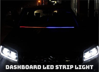 Flexible Car Police Light Flasher – 120cm LED Emergency Strobe Strip