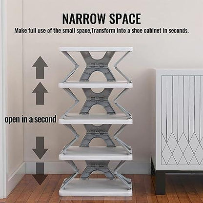 Smart Foldable 6-Layer Shoe Rack – Space-Saving Shoe Organizer