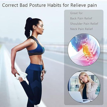 Shoulder & Back Straightener Elastic Spine Support Posture Corrector Belt for Men & Women