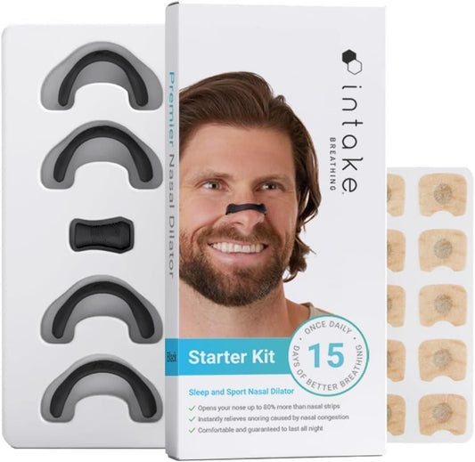 Breathing Nasal Strip Starter Kit – Enhanced Nasal Relief for Better Sleep & Easy Breathing