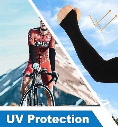 Fingerless Sun Protection Arm Sleeves – UV Protection & Cooling Comfort