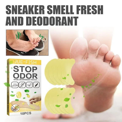 Shoe Deodorant Patch (10 Patches) - Silicone Odor Control for Shoes