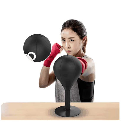 Standing Boxing Punch Bag Speed Ball – Synthetic Leather Double End Ball for Speed, Strength & Performance