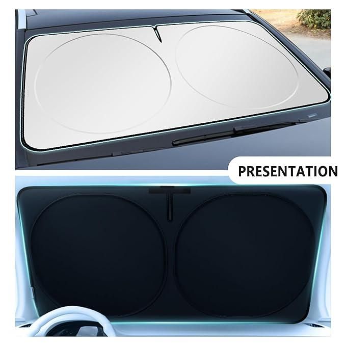 Folding Car Window Sunshade Cover – UV Protection & Heat Reduction