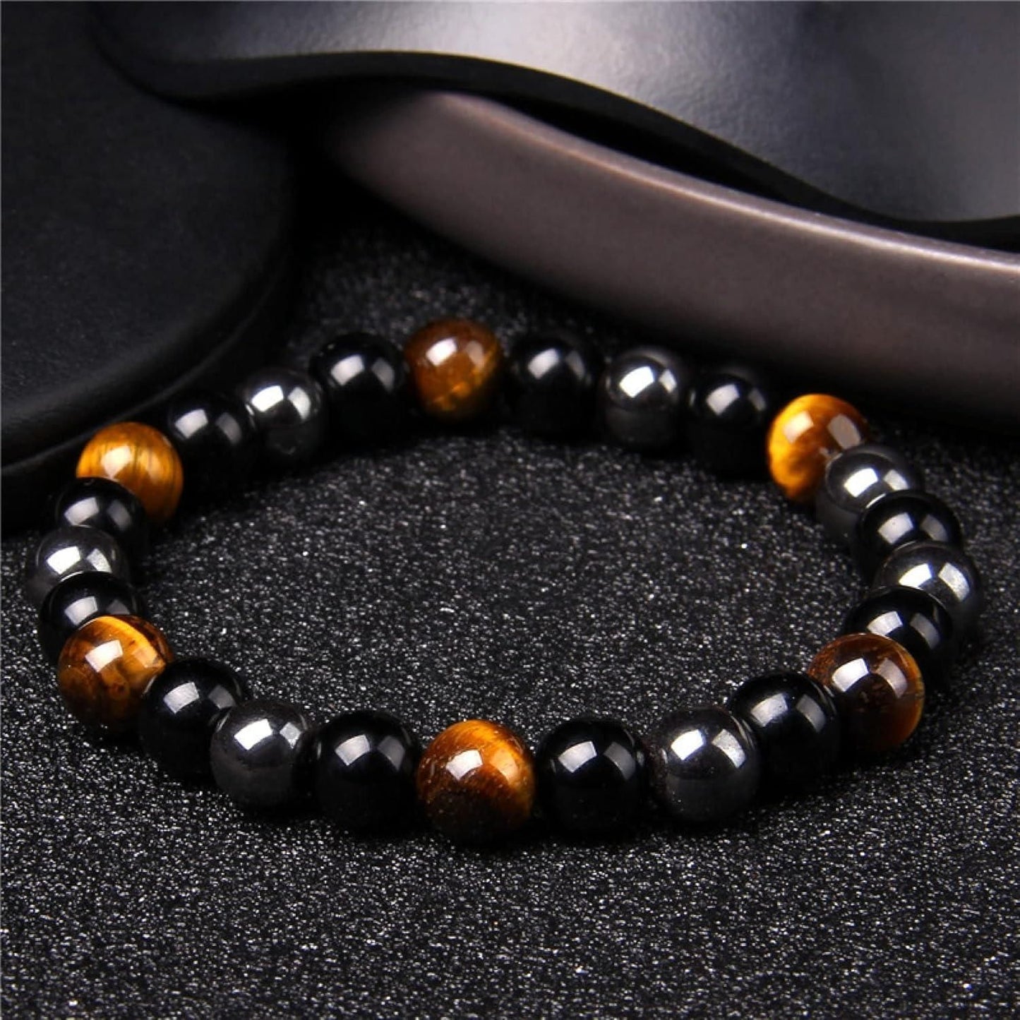 Shield Yourself with the Natural Black Tourmaline Triple Protection Bracelet