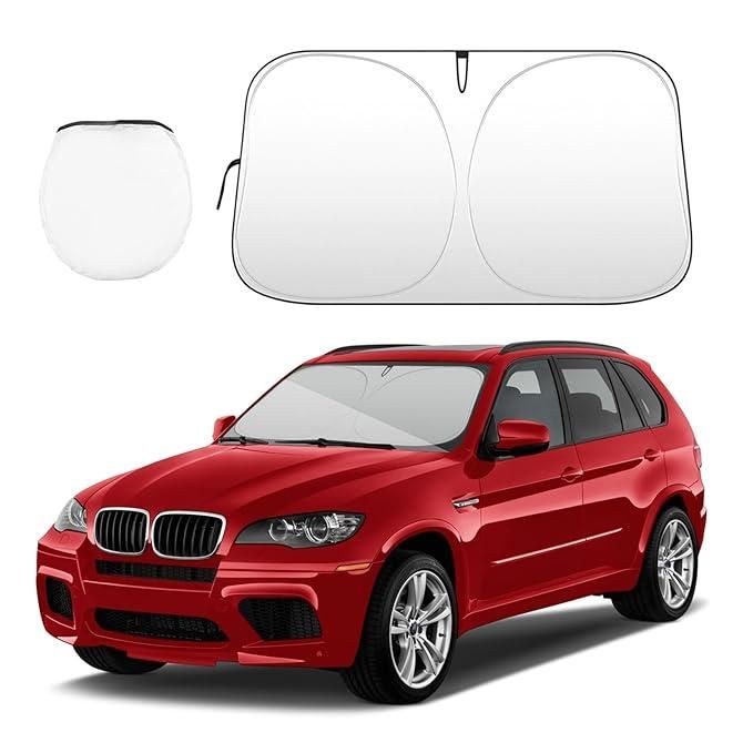 Folding Car Window Sunshade Cover – UV Protection & Heat Reduction