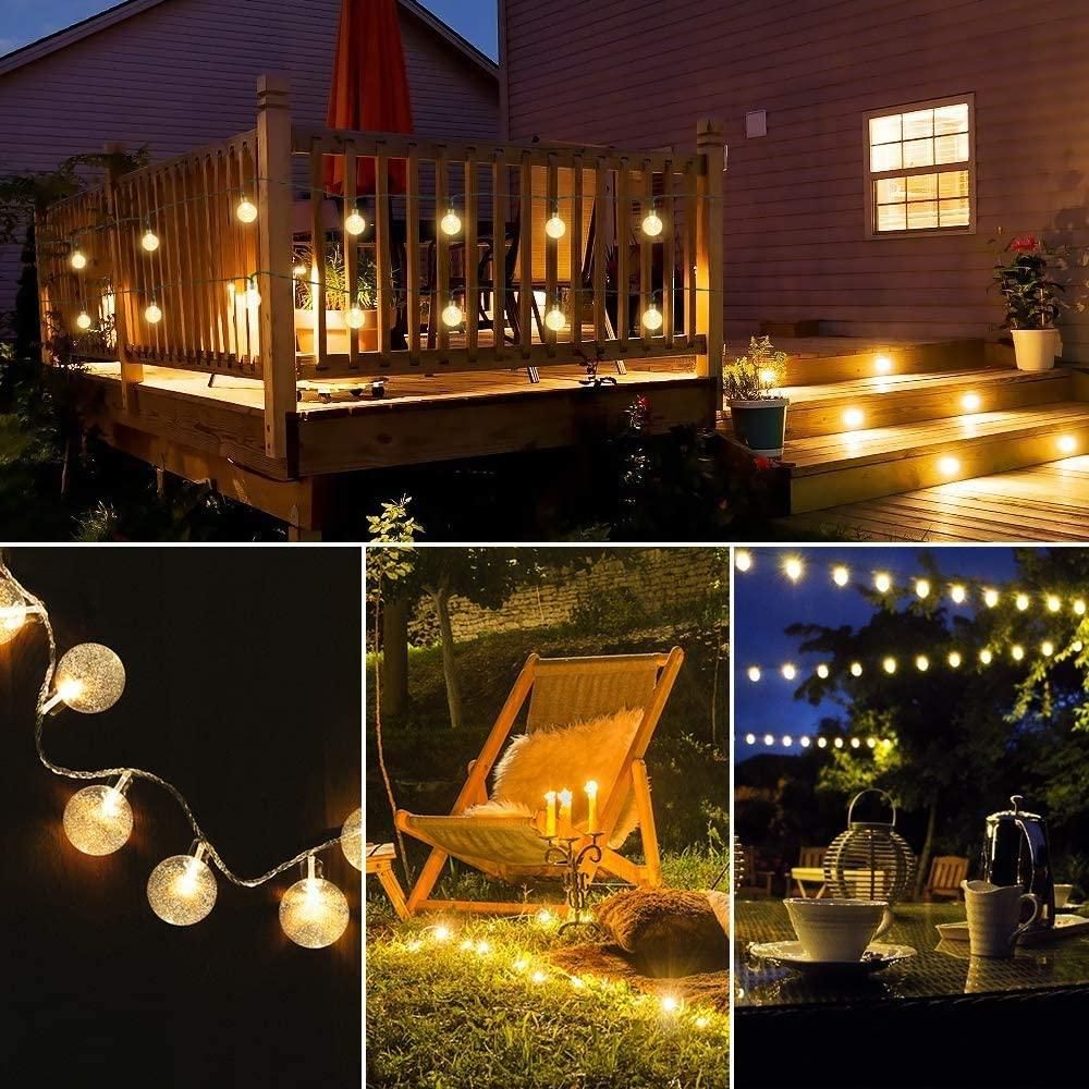 16 LED Crystal Ball String Lights – 3M Decorative Fairy Lights for Home, Festive & Outdoor Decor