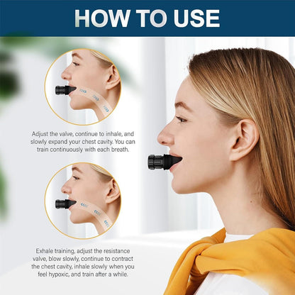 Breathing Trainer with Jaw Trainer – Improve Lung Capacity & Jaw Strength