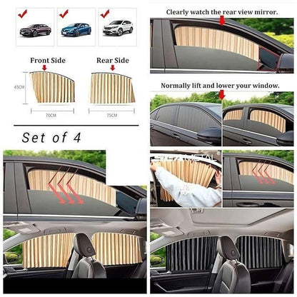 Car Thermal Magnetic Window Sunshade (Set of 4) – UV Protection & Heat Insulation