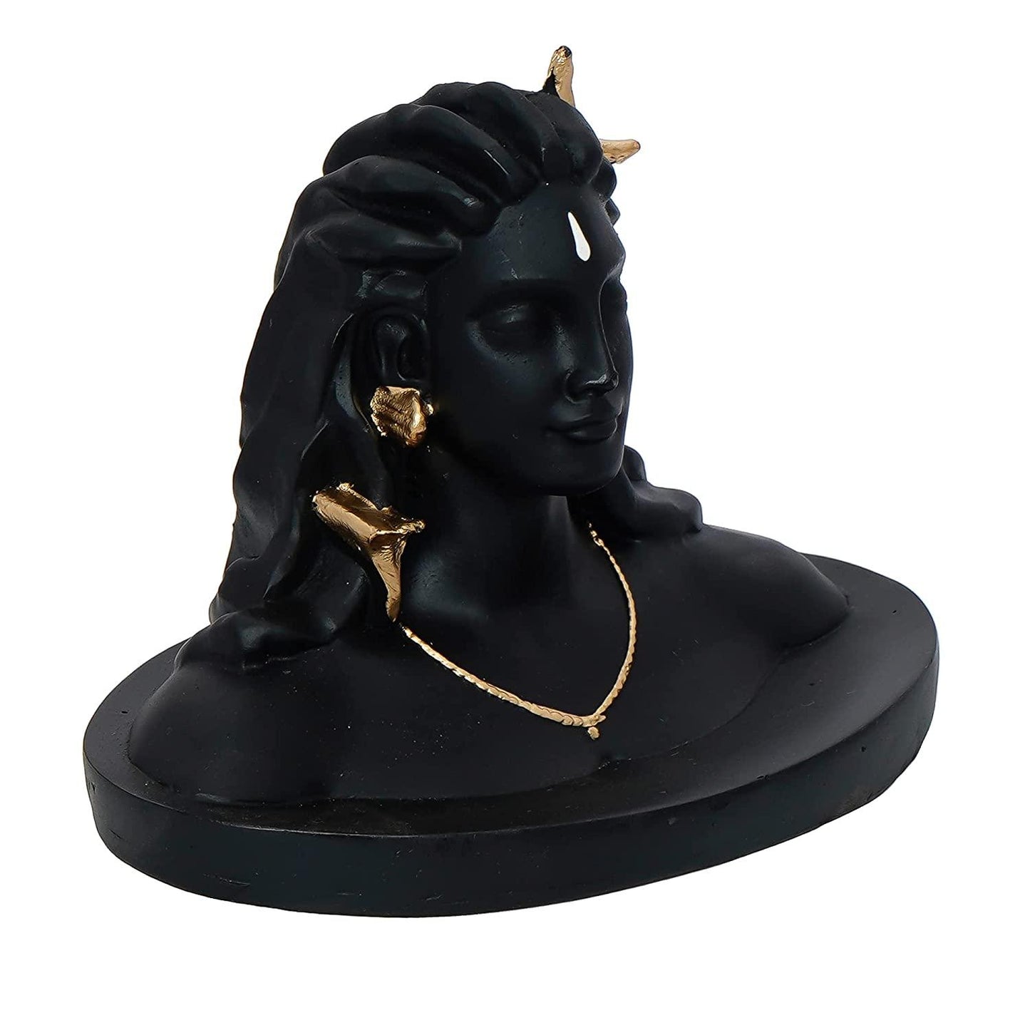 Shiva Handcrafted Polyresin Figurine | Mahadev Idol for Home, Office & Puja | Spiritual & Decorative Showpiece