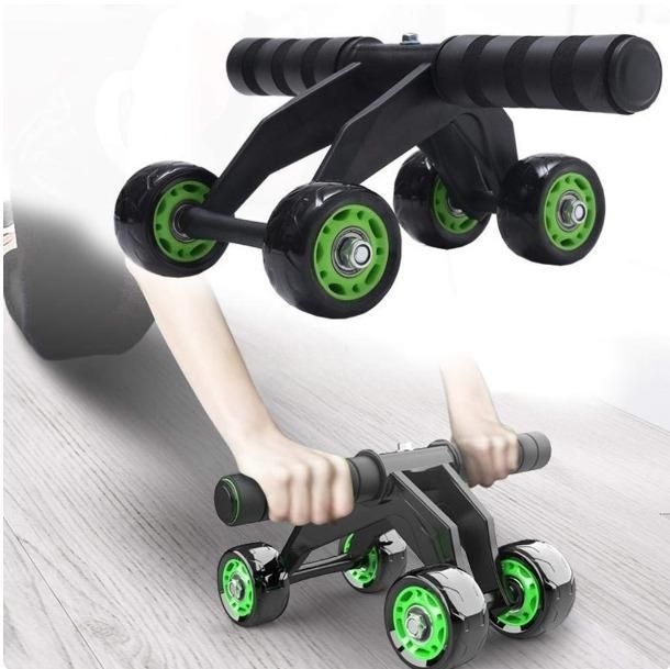 Unisex 4-Wheel Ab Roller – Core Workout Equipment for Home & Gym Fitness