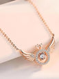 Elevate Your Elegance with the Rose Gold Angel Wings Pendant Chain