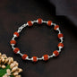 Elevate Your Spiritual Energy with the Rudraksha Bracelet (Silver Plated)