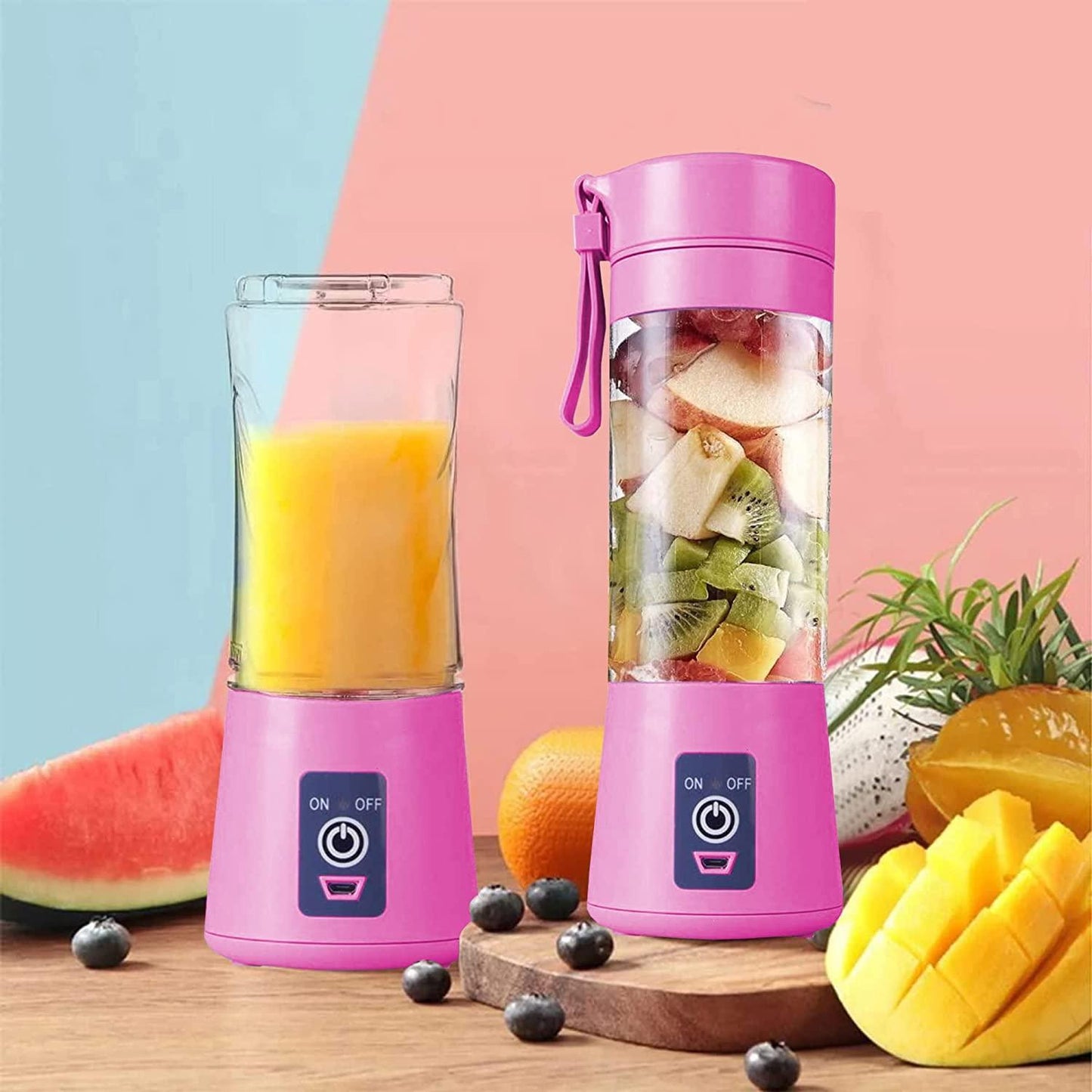 USB Rechargeable Bottle Blender Shaker – Portable Protein & Smoothie Mixer for Gym, Travel & Office