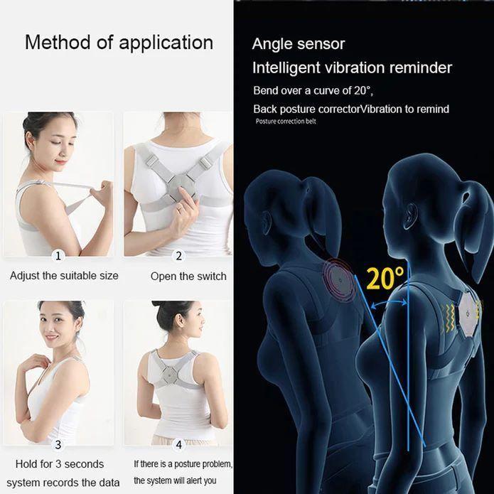 Smart Back Posture Corrector – Adjustable Support Brace for Better Spine Alignment & Posture Improvement