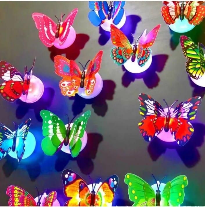 3D Butterfly LED Lights for Home Decoration (Pack of 3) – Wall Decor Night Lights