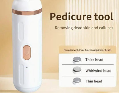 Rechargeable Foot Callus Remover - Wireless Foot Grinder for Smooth Feet & Home Pedicure