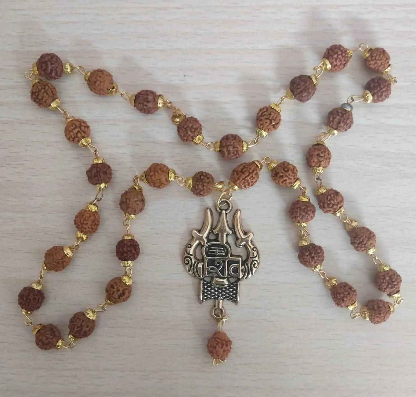 Latest Rudraksha Gold Plated Chain – Spiritual & Stylish Rudraksha Mala for Men