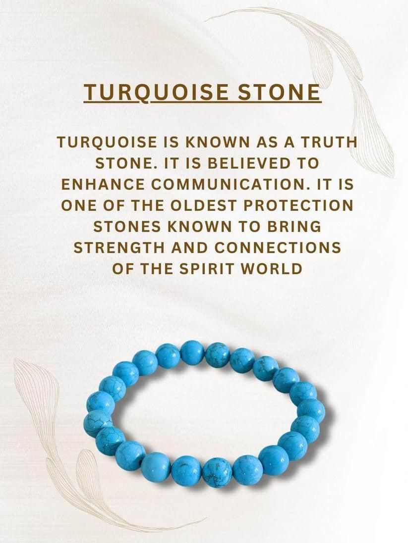 Elevate Your Energy with the Firoza (Turquoise) Stone-Beads Bracelet!