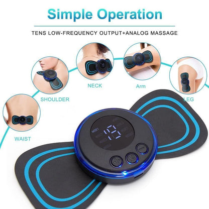 Reusable EMS Bioelectric Acupoints Massager Pad - Portable Muscle Pain Relief & Muscle Activation