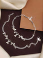 Elegant Silver-Plated Anklets for Women & Girls – Trendy & Stylish Foot Jewelry