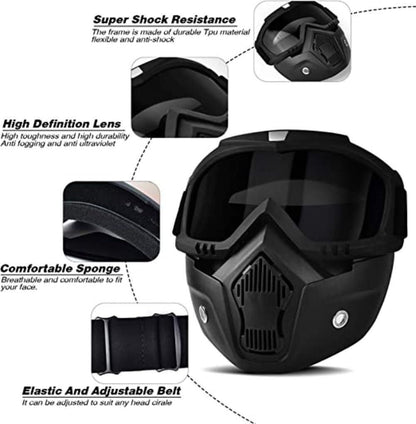 Goggle Mask – Anti-Scratch UV Protective Shield for Outdoor & Sports