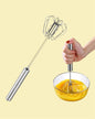 Manual Kitchen Hand Whisk Mixer – Stainless Steel, Easy Egg Beater & Cream Frother for Baking & Cooking