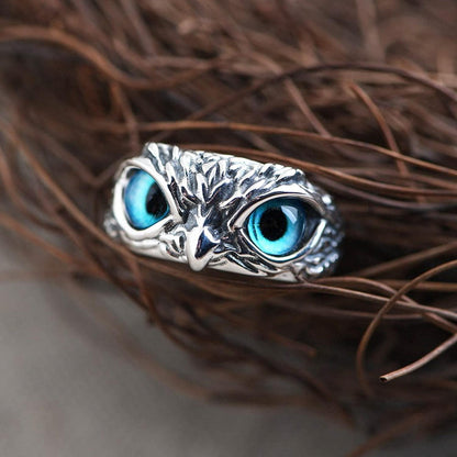 Elegant Silver-Plated Owl Ring for Women & Girls (Pack of 2) – Adjustable Fashion Jewelry