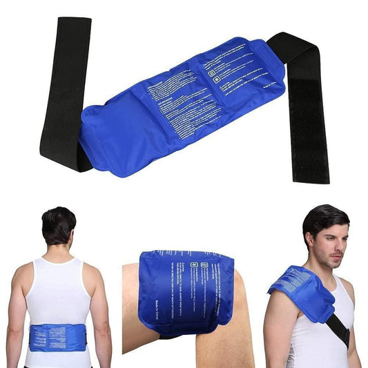 Reusable Hot and Cold Ice Pack for Pain Relief Gel Bag for Shoulder, Ankle, and Knee - 3 Pack