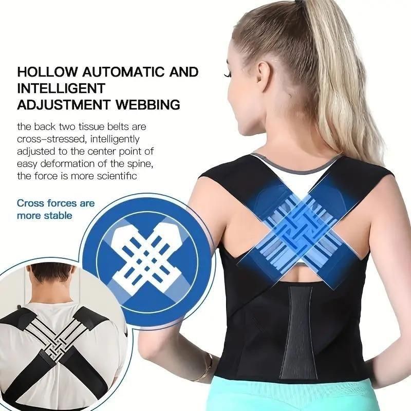 Adjustable Back Posture Corrector – Slouching Relief & Pain Support Belt for Women & Men