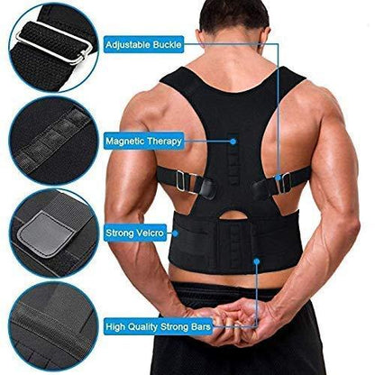 Posture Corrector Belt Unisex – Adjustable Back Support Belt for Better Posture and Pain Relief