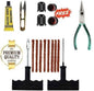 6-in-1 Universal Tubeless Tire Repair Kit – Heavy-Duty Puncture Plug Tool for Cars, Bikes & More