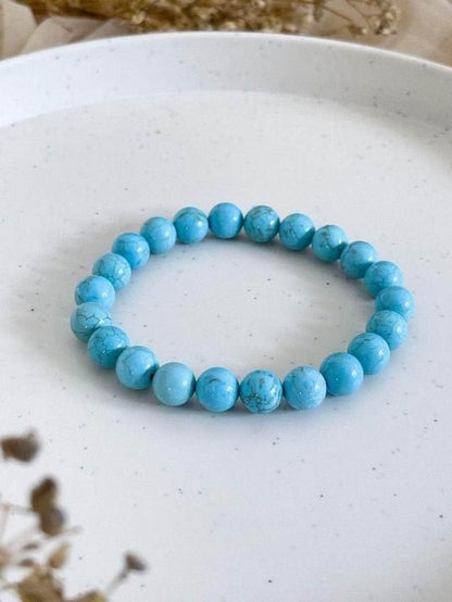 Elevate Your Energy with the Firoza (Turquoise) Stone-Beads Bracelet!