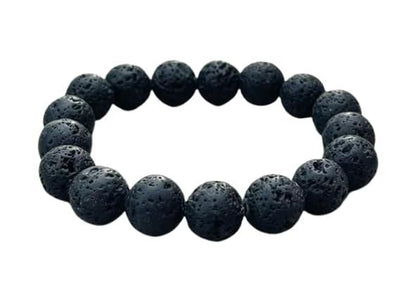 Natural Lava Rock Bracelet – Healing Volcanic Stone Energy Beads Bracelet for Men & Women